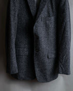 "THOM BROWNE" 3-button napped tweed tailored jacket
