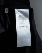 "GUCCI" Michele period linear silhouette wool chester coat