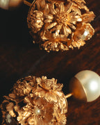 "Christian Dior" 2020's Floral double-sided stud earrings