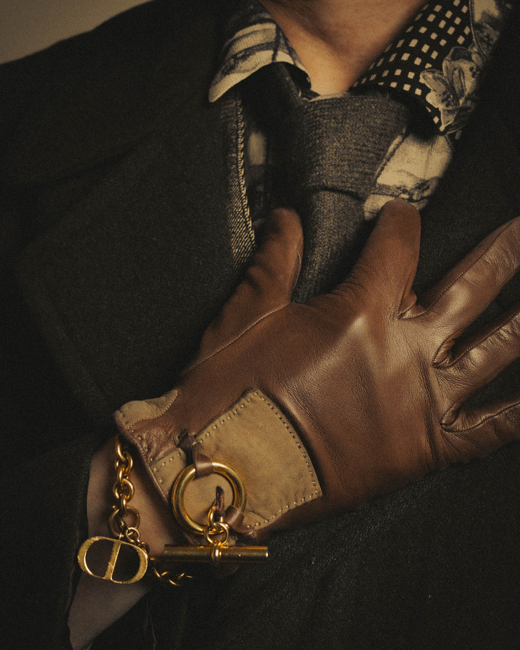 -SPECIAL- “DIOR” 2018-2025 Oversized CD charm chain bracelet