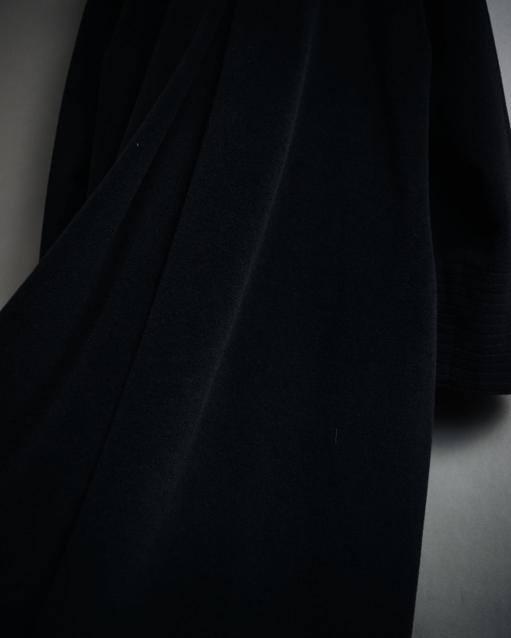 –SPECIAL– “Christian Dior” 80’s-90’s Angora blend sailor collar A-line coat