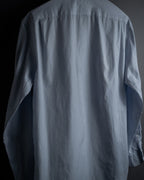 “HERMES” 80’s clou de selle-button jacquard dress shirt