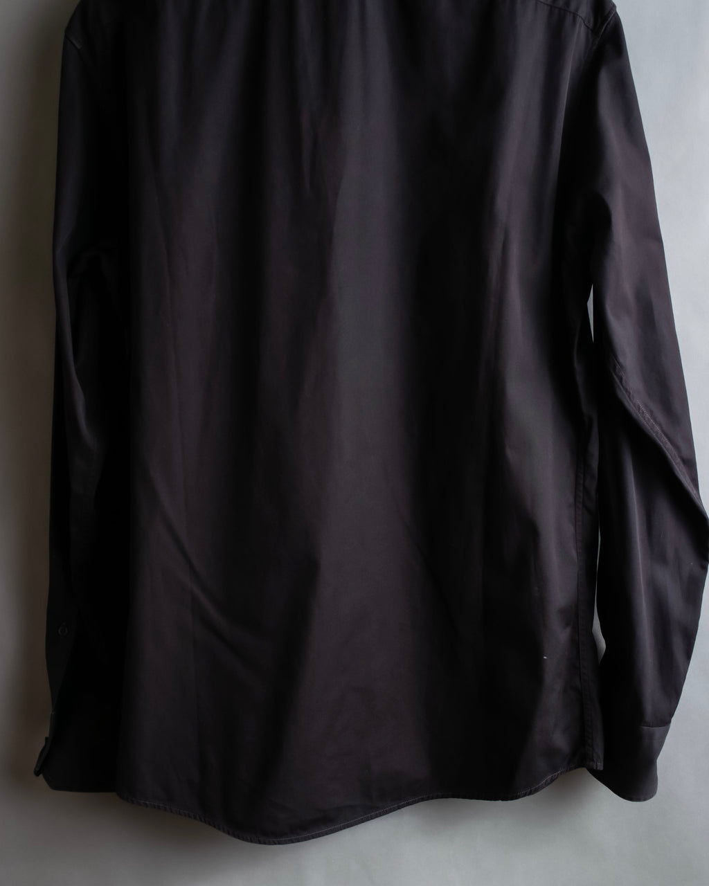 "GUCCI" Spread collar embroidered cotton shirt