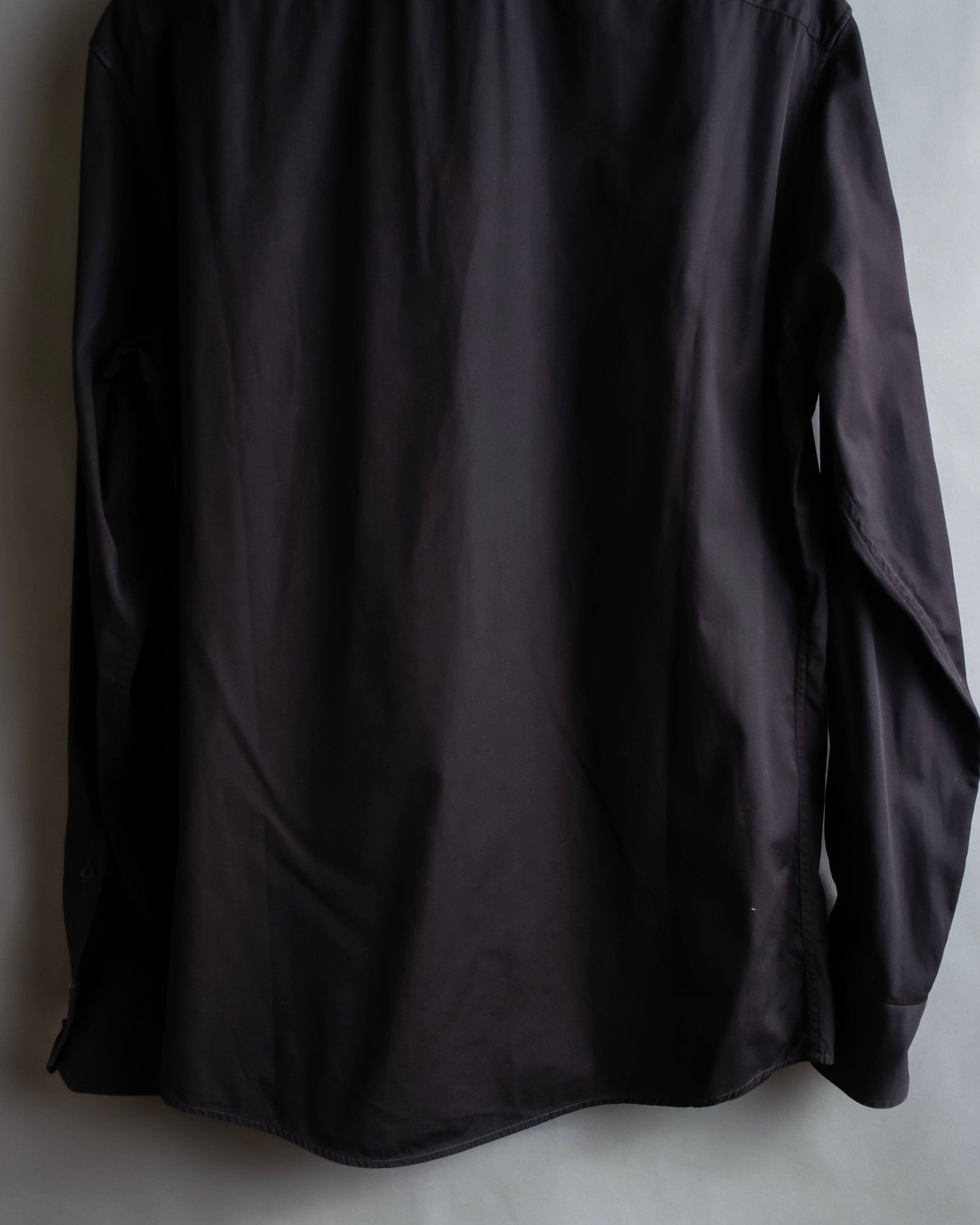 "GUCCI" Spread collar embroidered cotton shirt