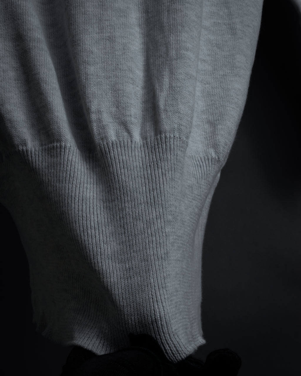 "Maison Margiela" 18SS elbow patch cotton v-neck knit