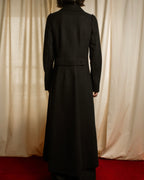 "Marc Jacobs" A soft flowing flared silhouette long coat