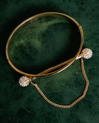 “Chloe” 2010’s crystal sphere chain bangle