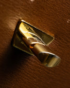 "Valentino Garavani" Leather combination design gold parts shoulder bag