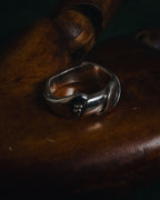 "Georg Jensen" 70’s-early 80’s mobius sculptural silver ring