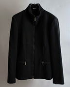 "GIORGIO ARMANI" Minimal design double zip-up jacket