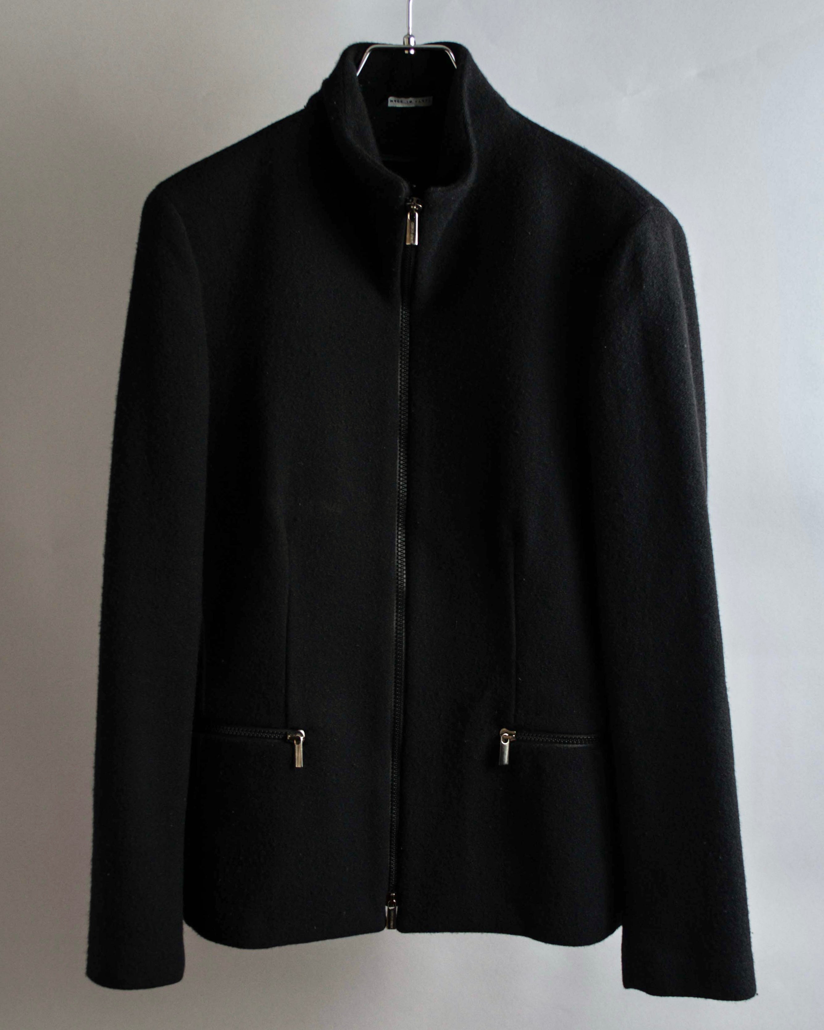 "GIORGIO ARMANI" Minimal design double zip-up jacket