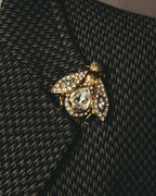 -SPECIAL- “Christian Dior” 80’s crystal embellished bee motif brooch
