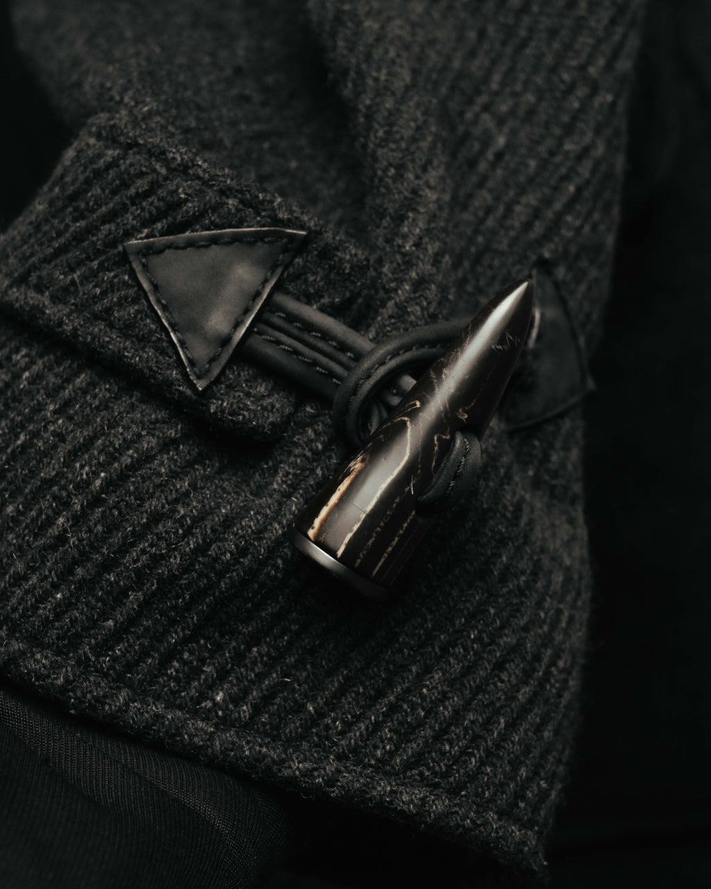"dunhill" 00's-10's Padded wool hooded duffle coat