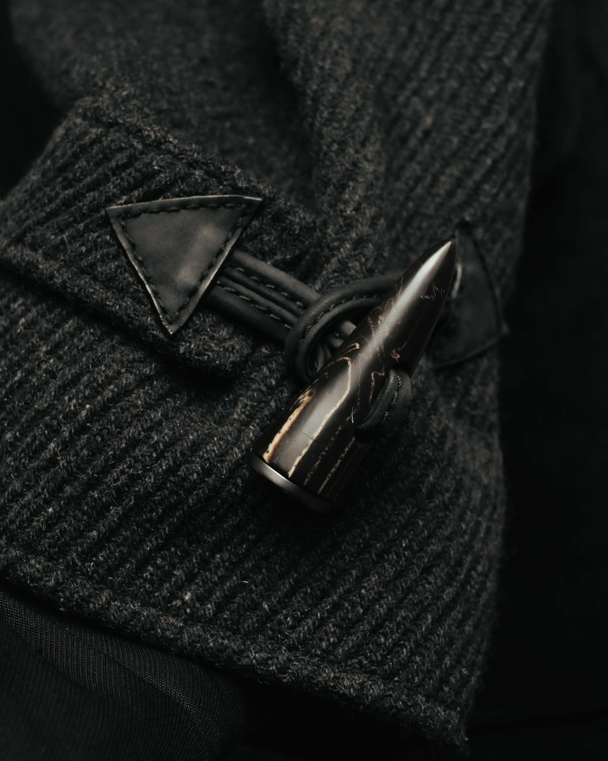 "dunhill" 00's-10's Padded wool hooded duffle coat