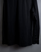 "FENDI" Pick stitch design fly front shirt