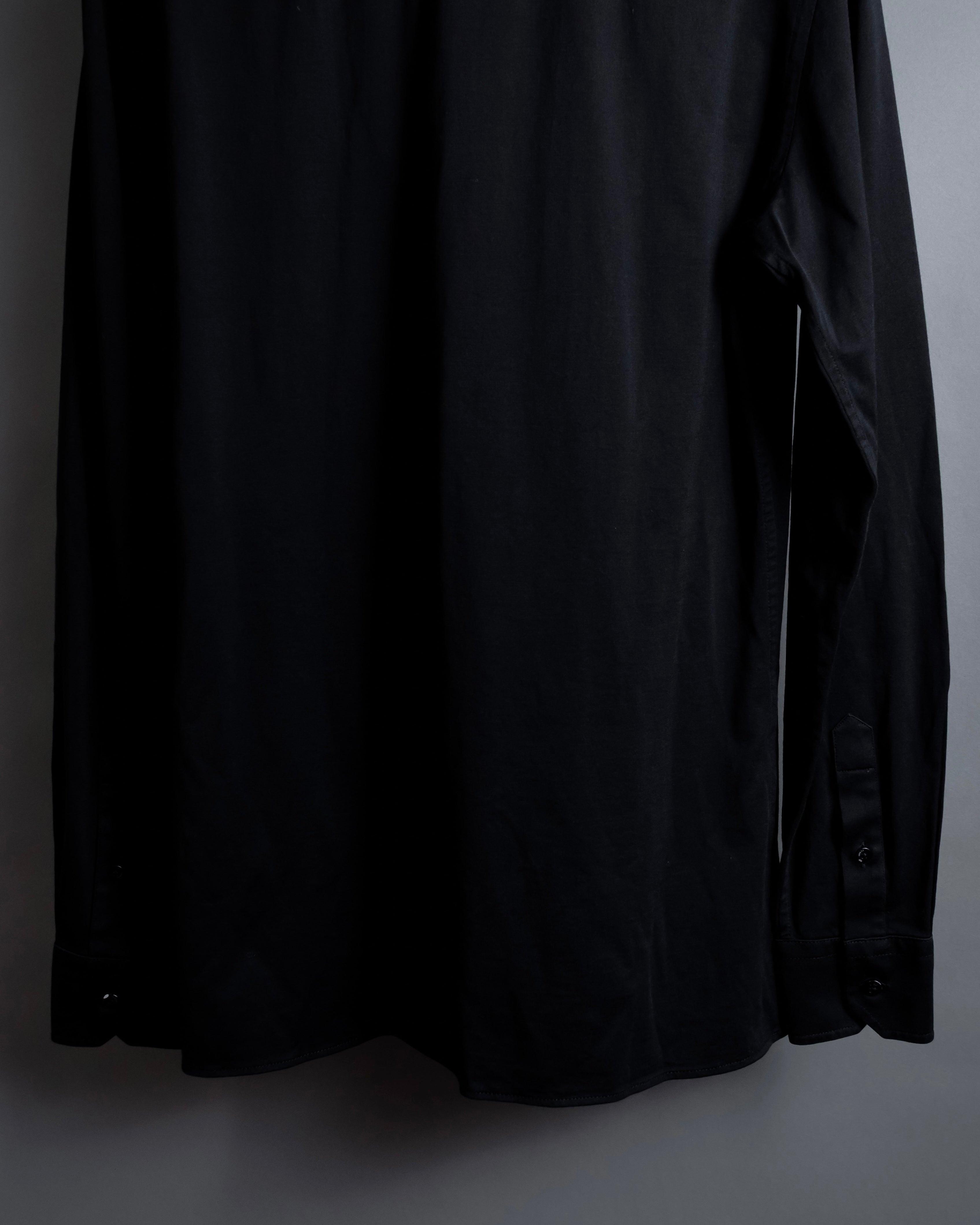 "FENDI" Pick stitch design fly front shirt