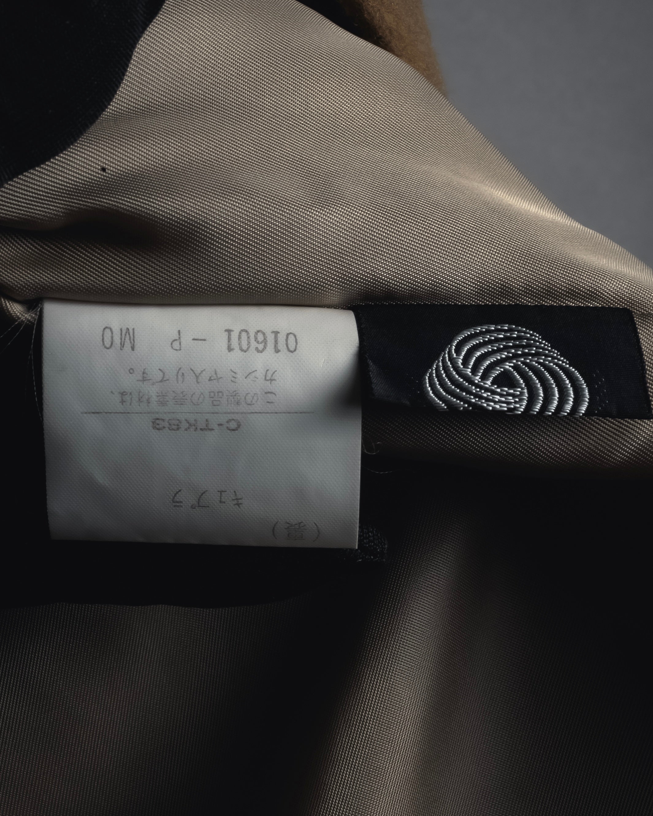 "BURBERRYS" 80’s-90’s Fly-front wool cashmere coat