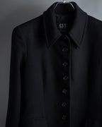 "GIANFRANCO FERRE" Multiple button sequences shaped long coat