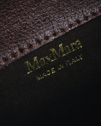 "Max Mara" Structured top handle leather shoulder bag