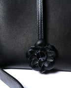 FENDI/ “By The Way Medium” Flower Detailed 2 Way Hand Bag Black