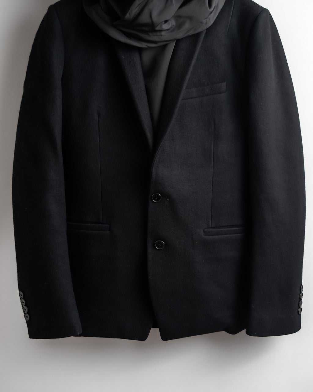 "Juun.J" Zip-up blouson docking design jacket