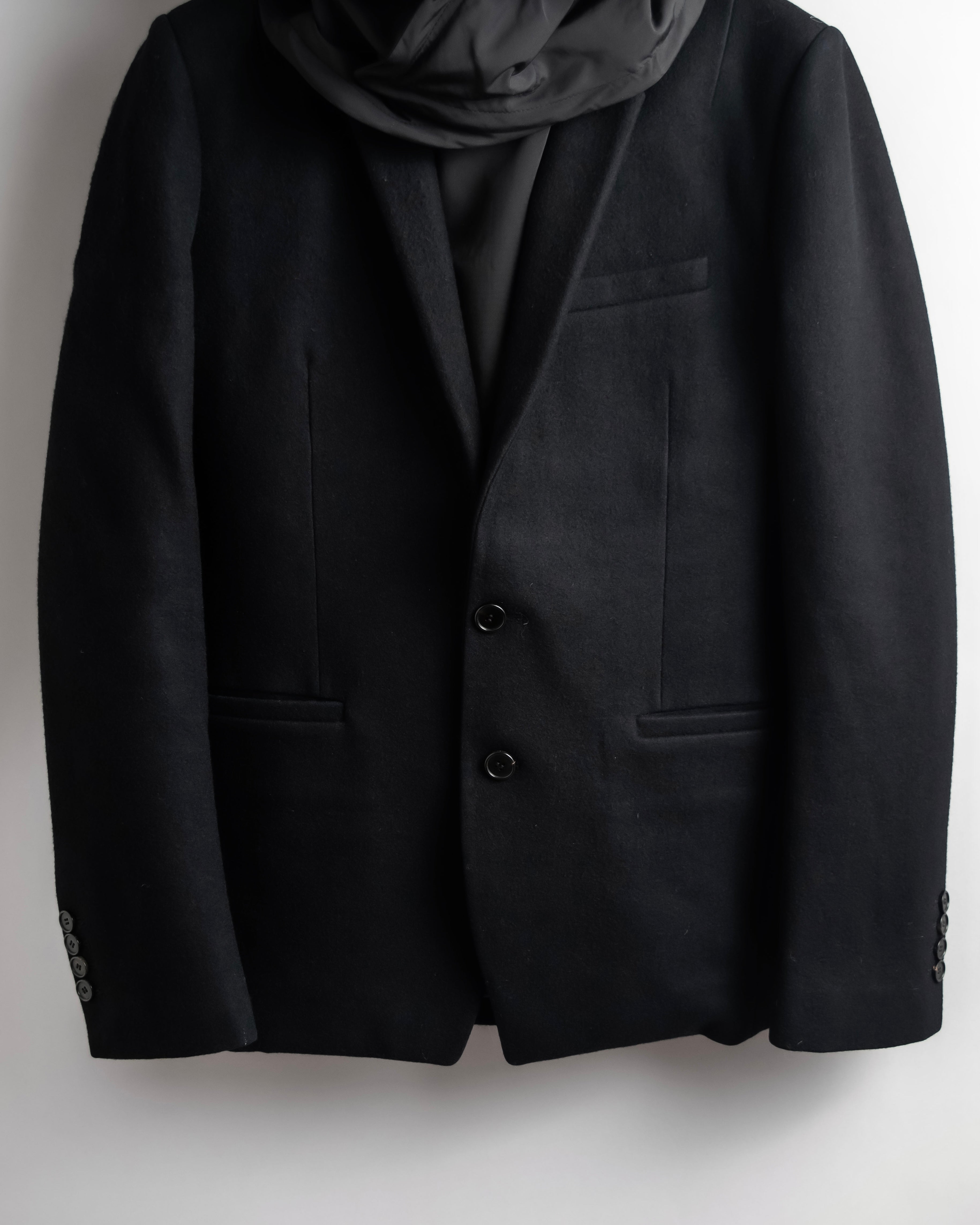 "Juun.J" Zip-up blouson docking design jacket