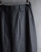 "CHANEL" 90's Gold button design straight line skirt