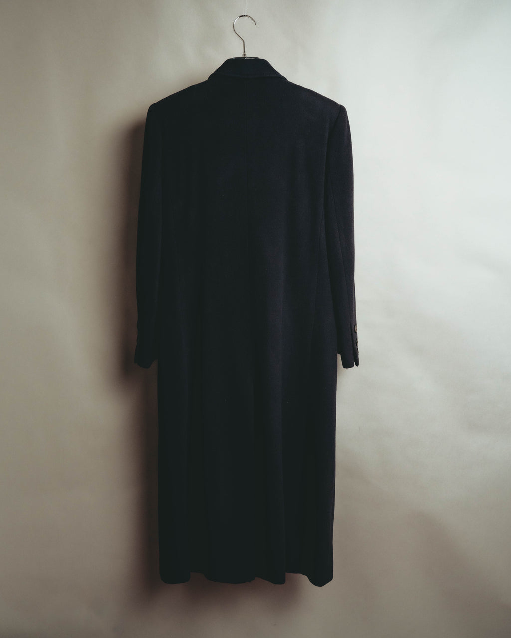 "Burberrys" 80's Classic double breasted wool cashmere maxi coat
