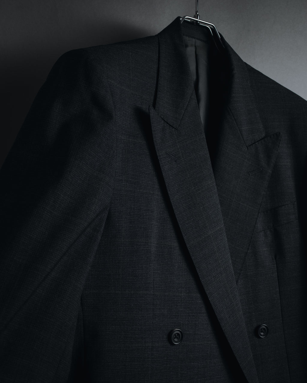 "Burberrys" 90’s double-breasted peak lapel suit set-up