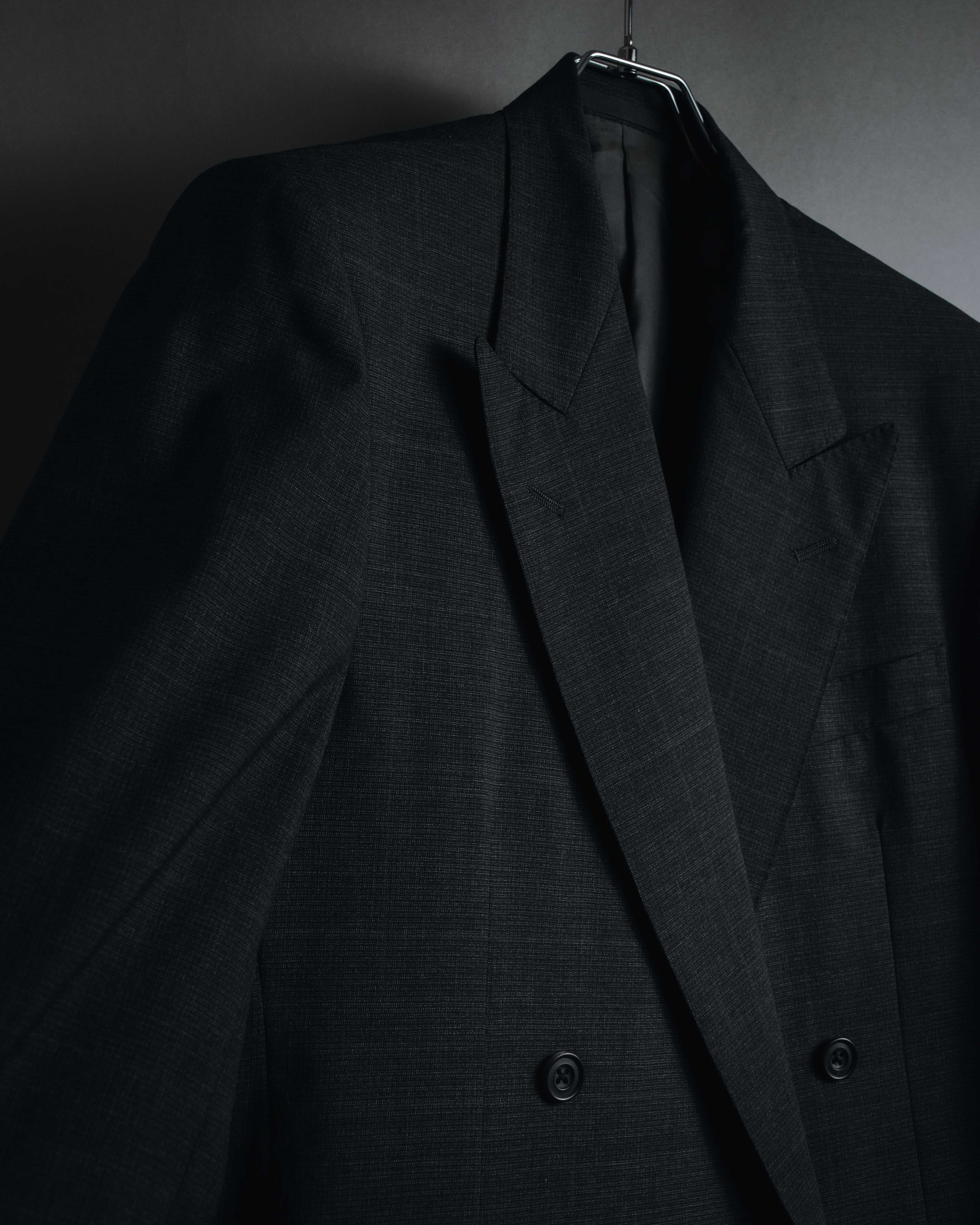 "Burberrys" 90’s double-breasted peak lapel suit set-up