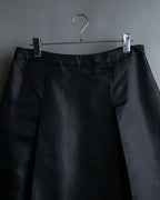 "PRADA" 100% silk pleated skirt