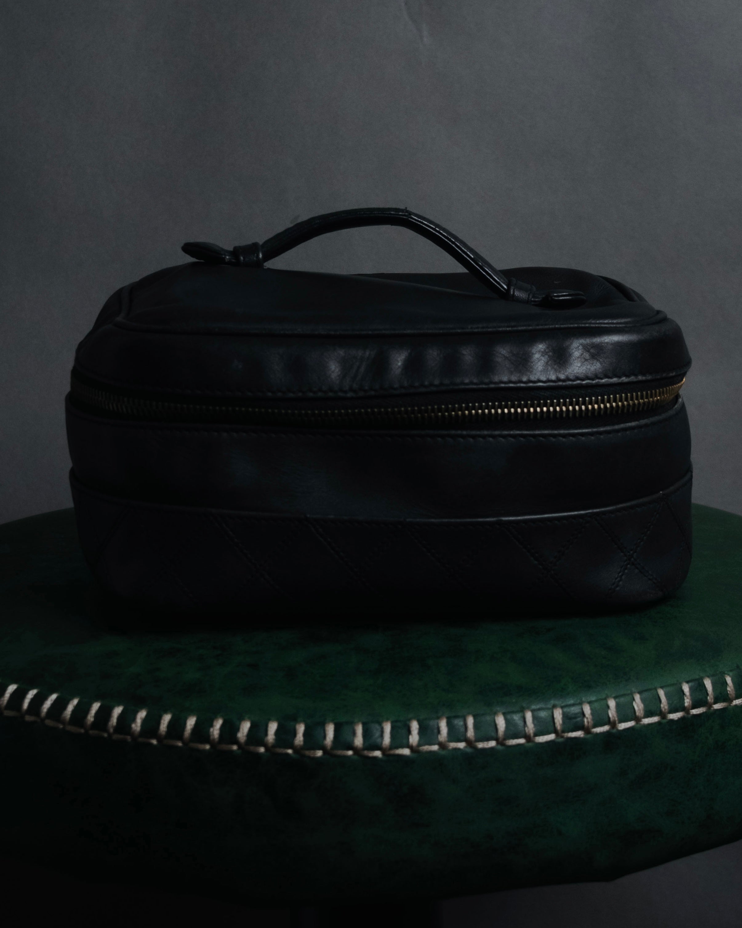 "CHANEL" 90’s Picot stitching lambskin vanity bag