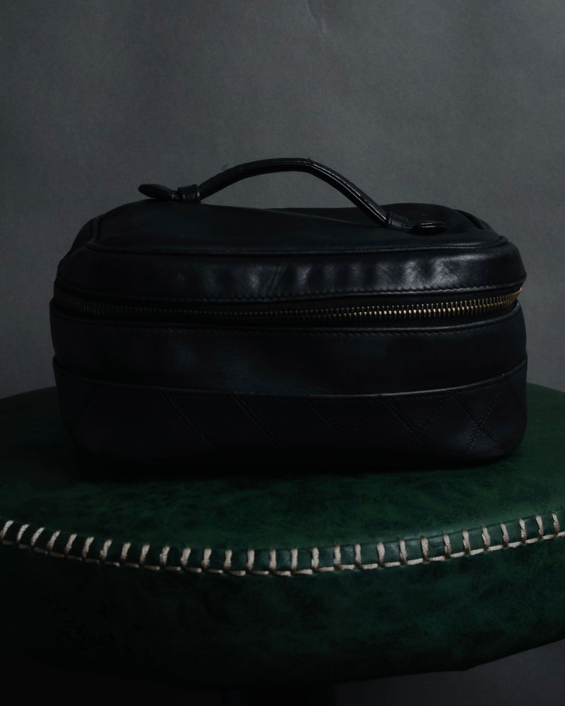 "CHANEL" 90’s Picot stitching lambskin vanity bag