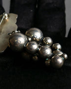 "GEORG JENSEN" Grape cluster motif silver 925 brooch