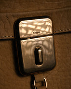 “Chloé” 12-14 Alice bicolor trapeze tote bag