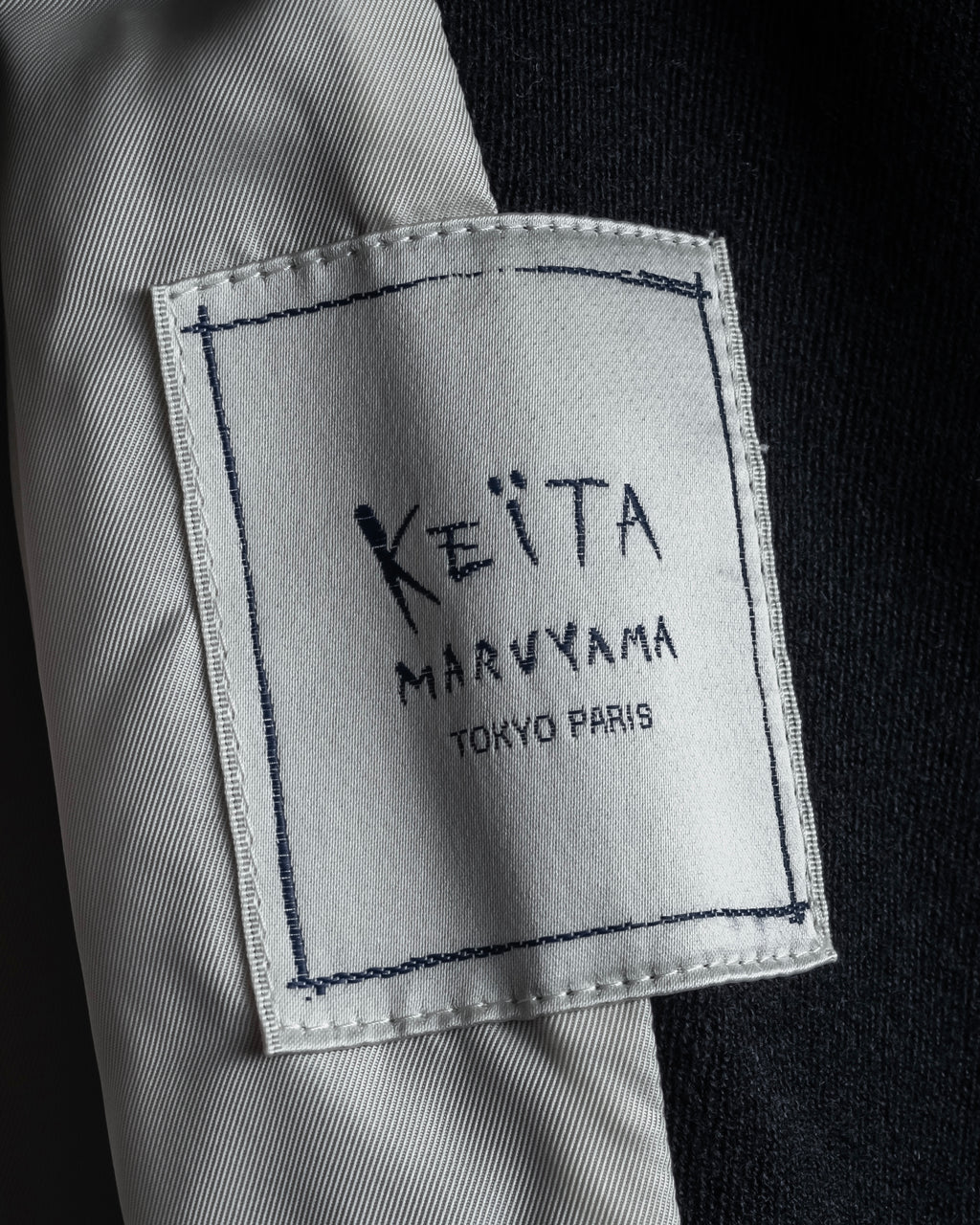 “KEITA MARUYAMA” Floral appliqué one-button chelsea coat