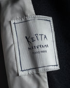 “KEITA MARUYAMA” Floral appliqué one-button chelsea coat