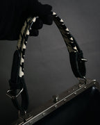 “JUNYA WATANABE COMME des GARÇONS” 2010’s Houndstooth embossed leather doctor bag