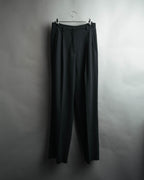 -MOOD MILLÉSIMES- 80’s-90’s black wool intuck wide trousers