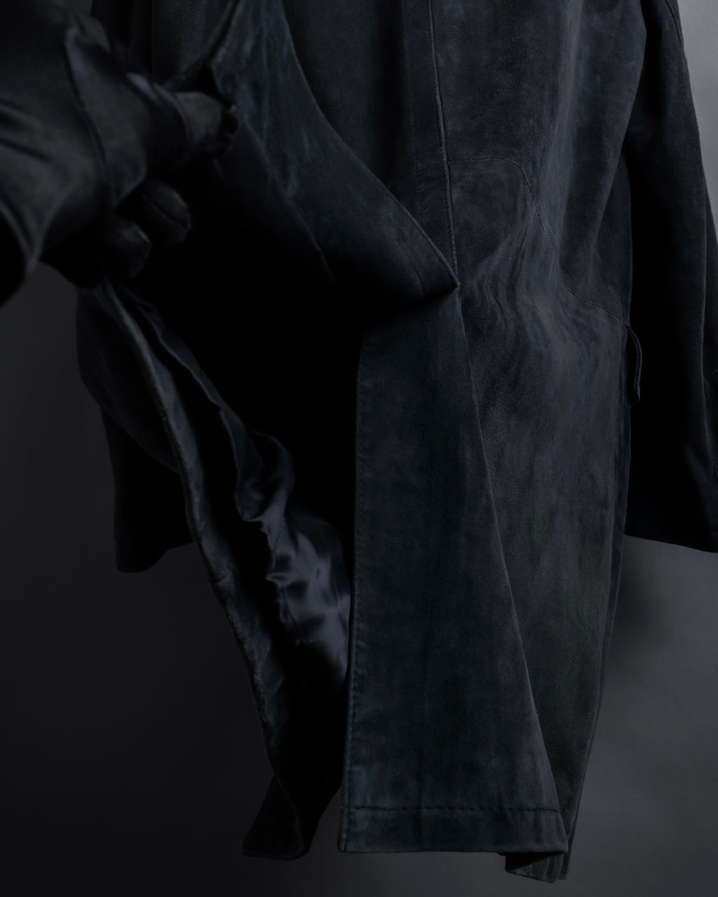 -SPECIAL- "GUCCI" 1998's-01's Tom Ford period beautiful faded suede long coat