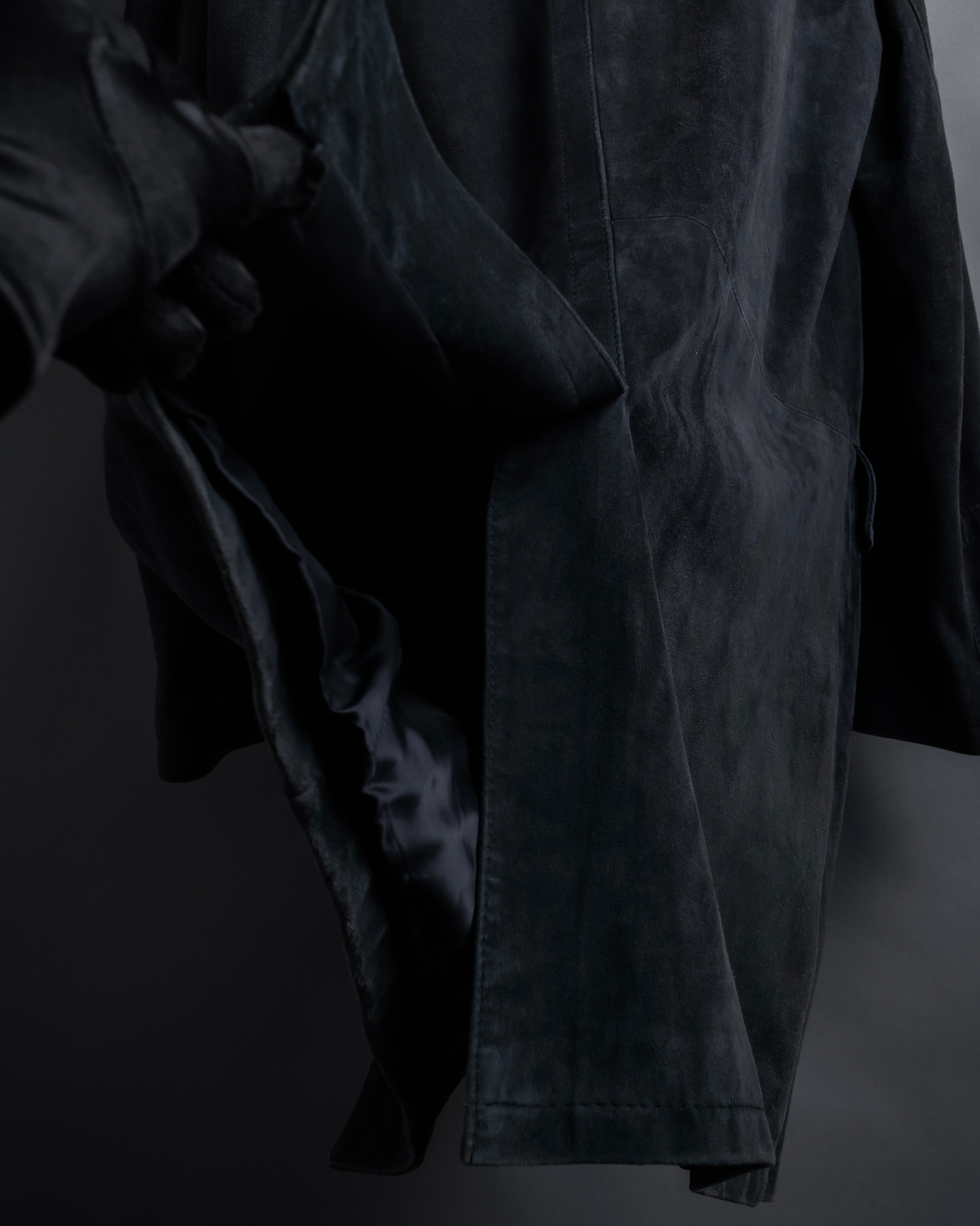 -SPECIAL- "GUCCI" 1998's-01's Tom Ford period beautiful faded suede long coat