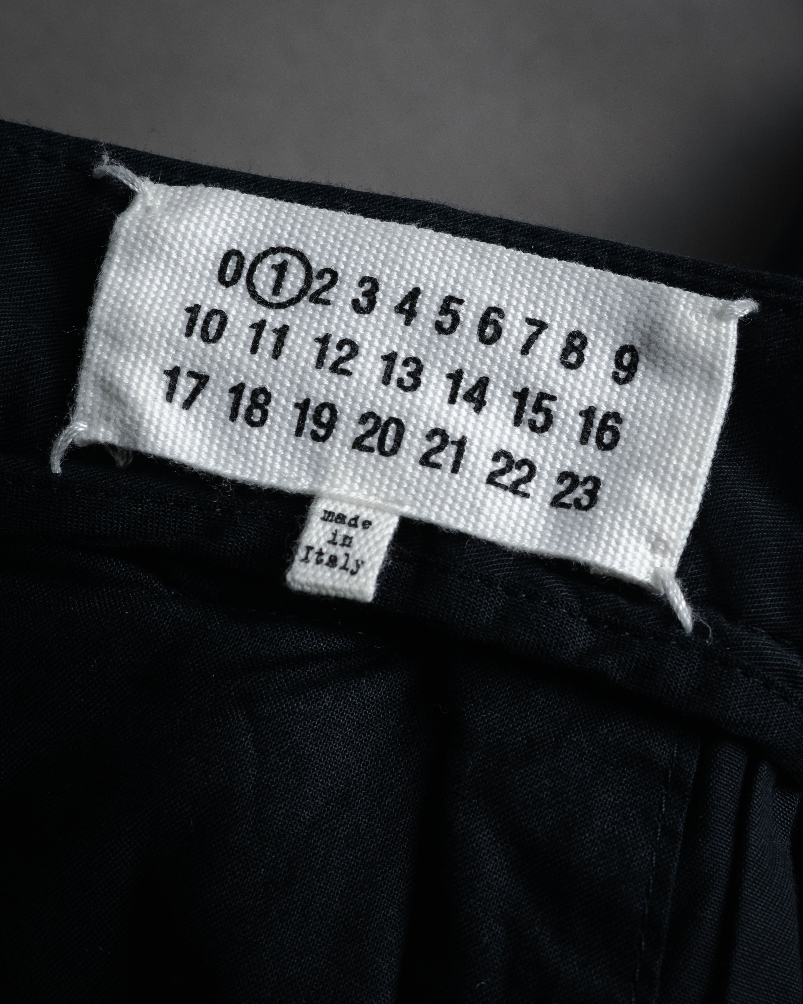 “Maison Margiela” 2019SS Cotton draped culotte shorts