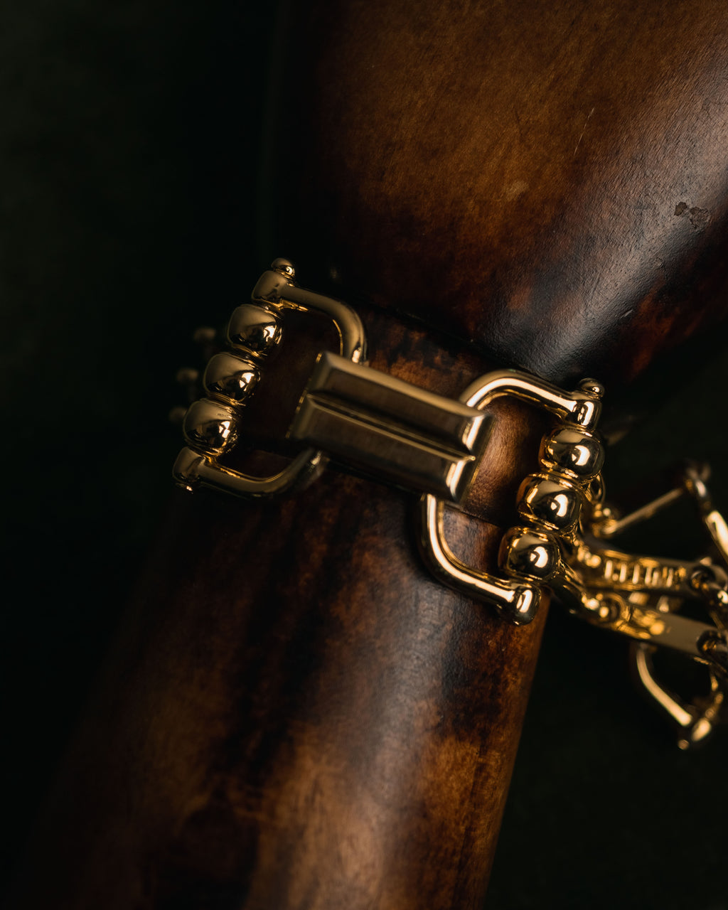 “CELINE” 2019-2024 Gold maillon horsebit bracelet