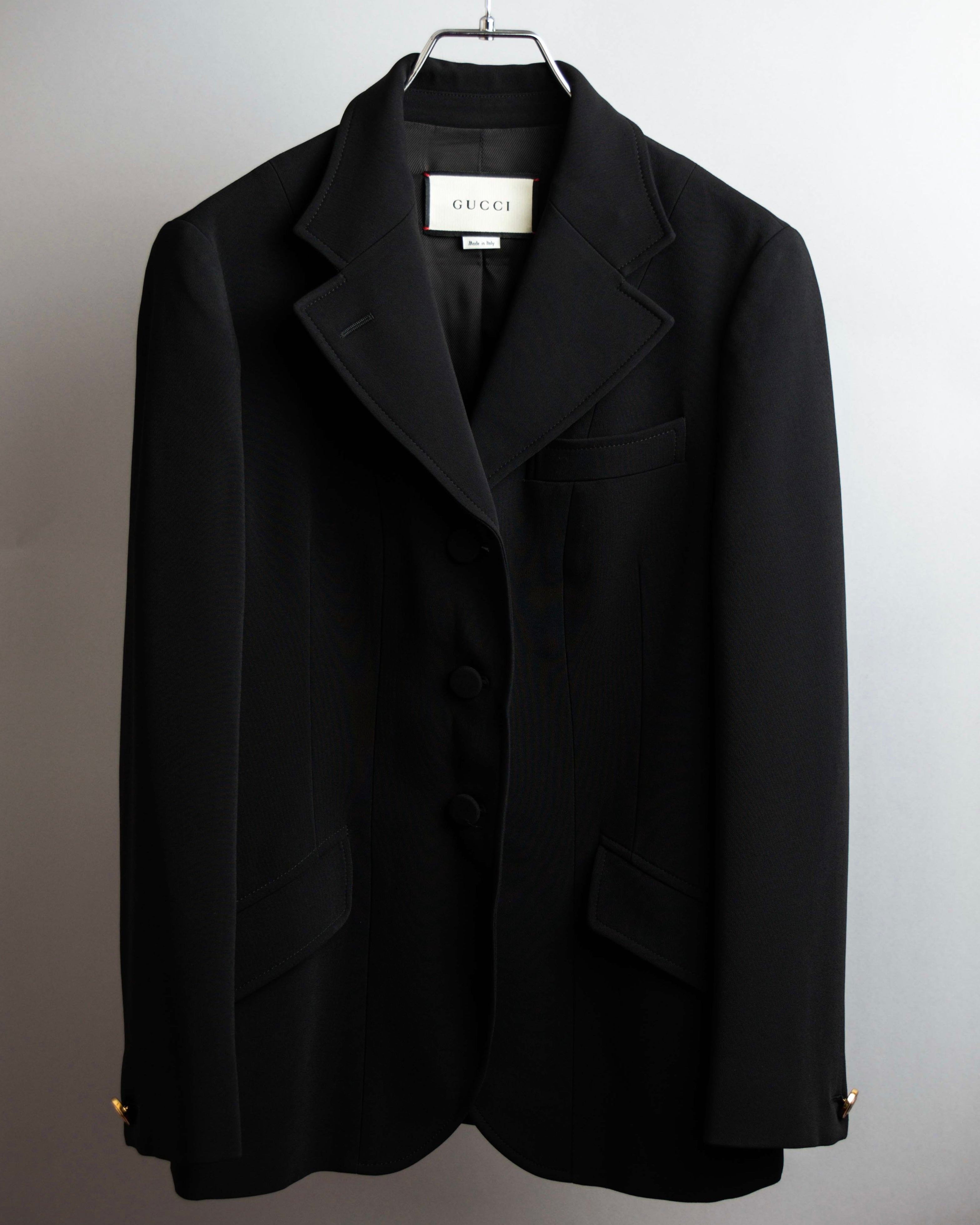 "GUCCI" Michele period stand collar modified design tailored jacket