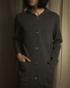 伊夫·圣罗兰 90年代连帽羊毛针织夹克