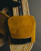 “Sergio Rossi” 2017-2023 suede sr1 espadrille slide sandals