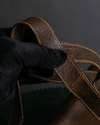 "GUCCI" Vintage horsebit motif leather shoulder bag