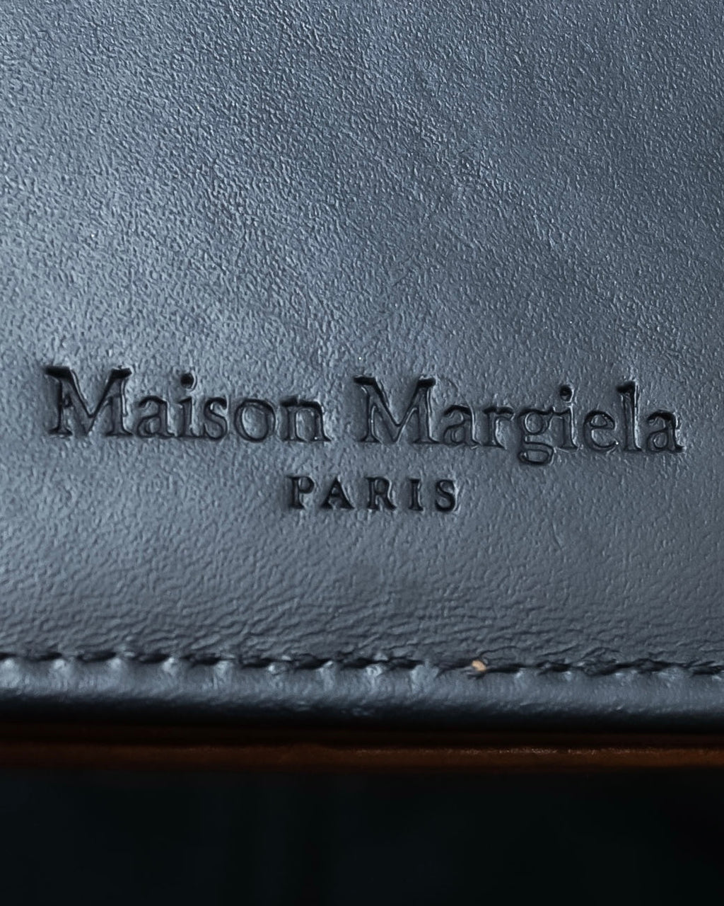 "Maison Margiela" Brown Leather Compact Wallet