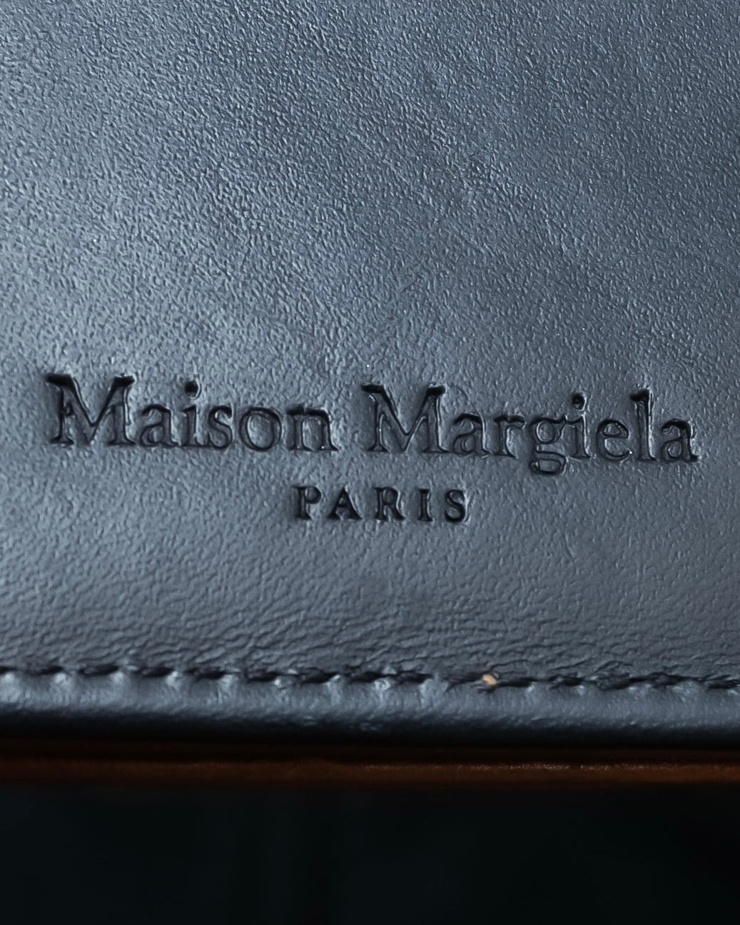 "Maison Margiela" Brown Leather Compact Wallet