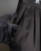 "Vintage wide tapered double-finished slacks"